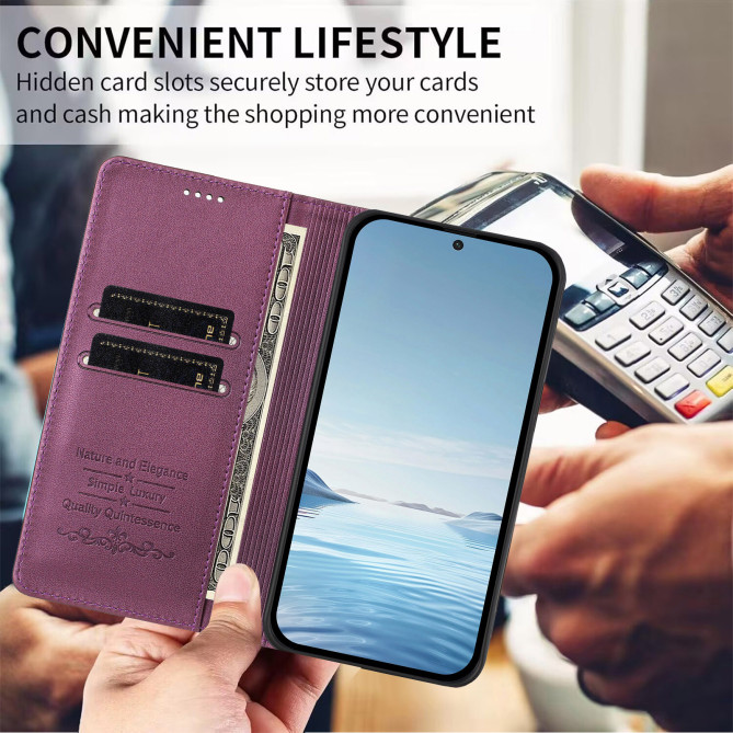 Étui folio Honor 600 Pro / 600 à rabat magnétique avec porte-cartes