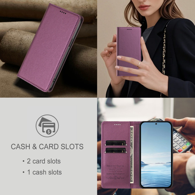 Étui folio Honor 600 Pro / 600 à rabat magnétique avec porte-cartes