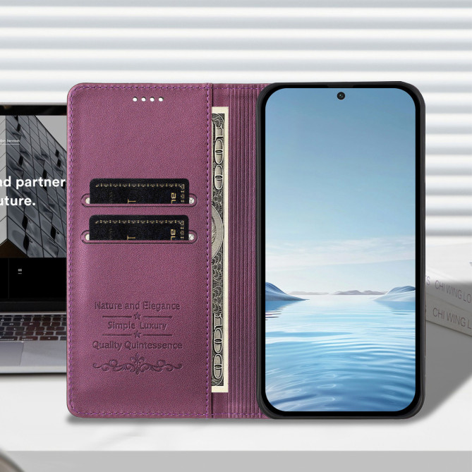 Étui folio Honor 600 Pro / 600 à rabat magnétique avec porte-cartes
