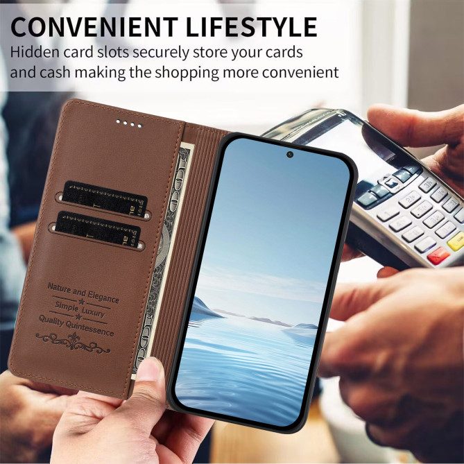 Étui folio Honor 600 Pro / 600 à rabat magnétique avec porte-cartes