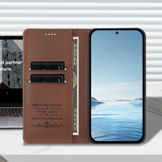 Étui folio Honor 600 Pro / 600 à rabat magnétique avec porte-cartes