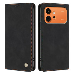 Flip Cover Honor 600 Pro / 600 simili cuir mat anti-RFID avec porte-cartes et support