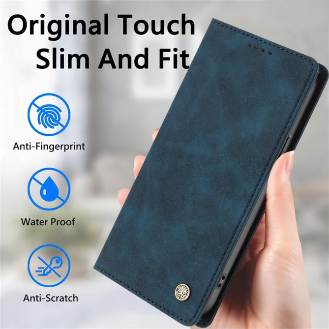 Flip Cover Honor 600 Pro / 600 simili cuir mat anti-RFID avec porte-cartes et support