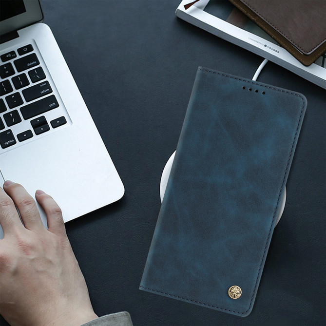 Flip Cover Honor 600 Pro / 600 simili cuir mat anti-RFID avec porte-cartes et support