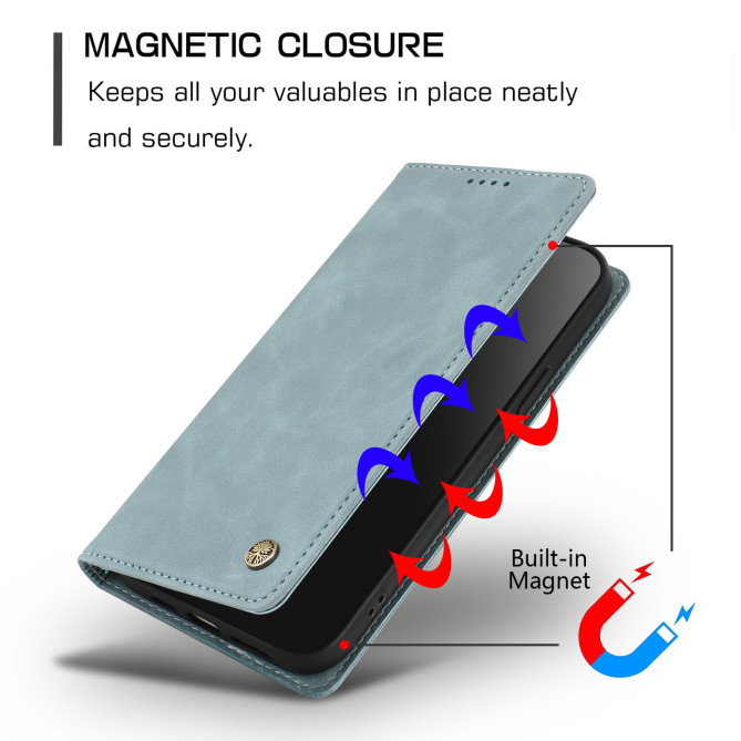 Flip Cover Honor 600 Pro / 600 simili cuir mat anti-RFID avec porte-cartes et support