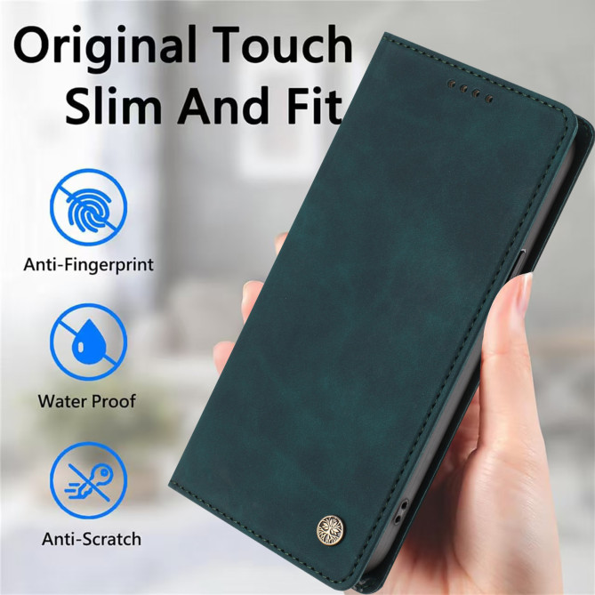 Flip Cover Honor 600 Pro / 600 simili cuir mat anti-RFID avec porte-cartes et support