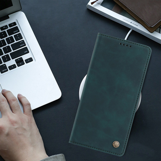 Flip Cover Honor 600 Pro / 600 simili cuir mat anti-RFID avec porte-cartes et support