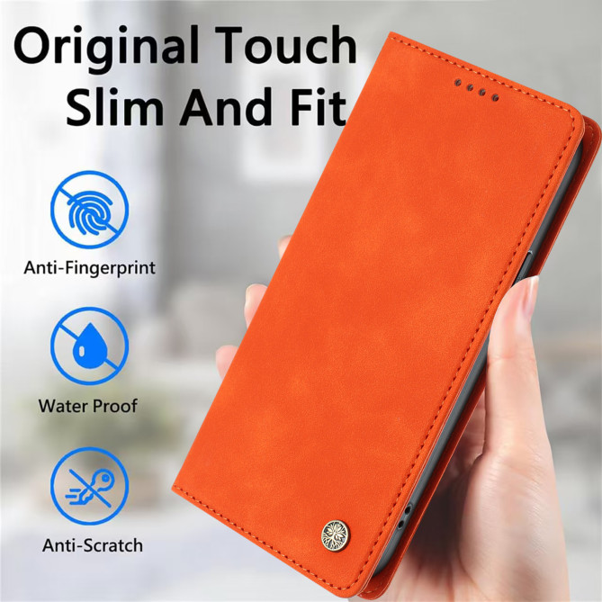 Flip Cover Honor 600 Pro / 600 simili cuir mat anti-RFID avec porte-cartes et support