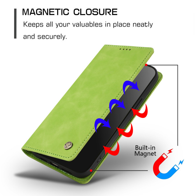 Flip Cover Honor 600 Pro / 600 simili cuir mat anti-RFID avec porte-cartes et support