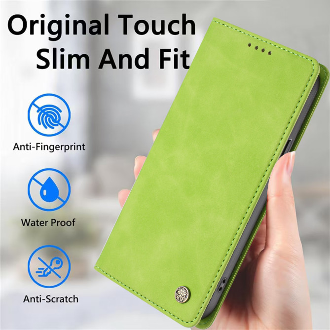 Flip Cover Honor 600 Pro / 600 simili cuir mat anti-RFID avec porte-cartes et support