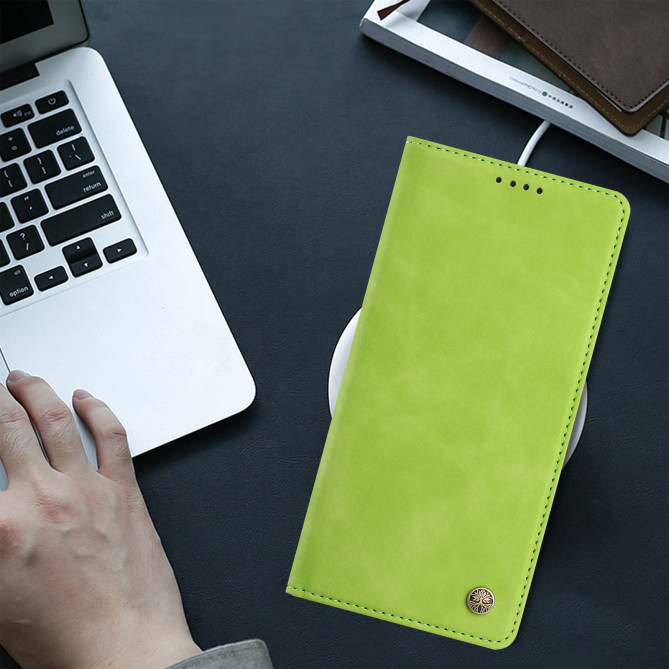 Flip Cover Honor 600 Pro / 600 simili cuir mat anti-RFID avec porte-cartes et support