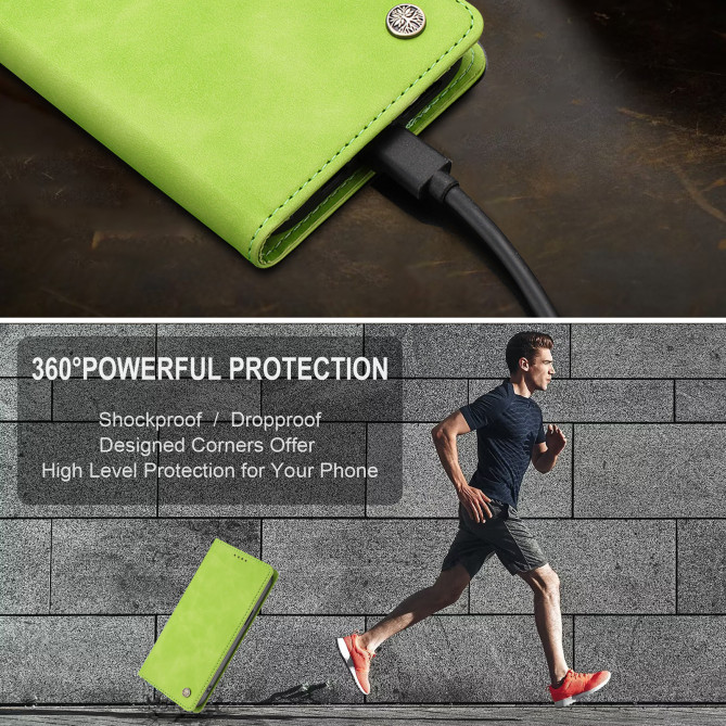 Flip Cover Honor 600 Pro / 600 simili cuir mat anti-RFID avec porte-cartes et support