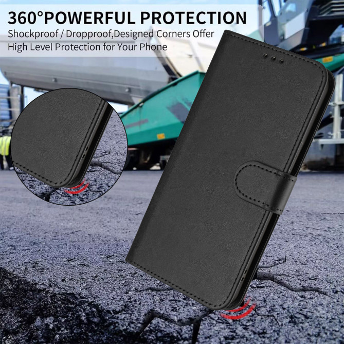 Housse Honor 600 Pro / 600 simili cuir anti-RFID avec porte-cartes et cordon