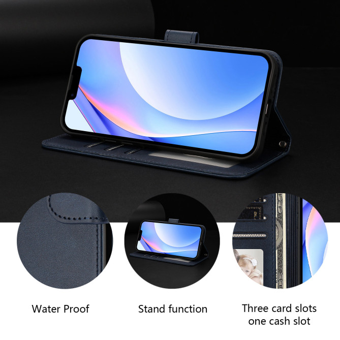 Housse Honor 600 Pro / 600 simili cuir anti-RFID avec porte-cartes et cordon