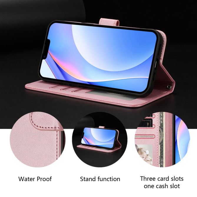 Housse Honor 600 Pro / 600 simili cuir anti-RFID avec porte-cartes et cordon