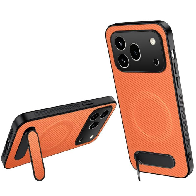 Coque Honor 600 Pro Fibre de Carbone avec Support Magnétique
