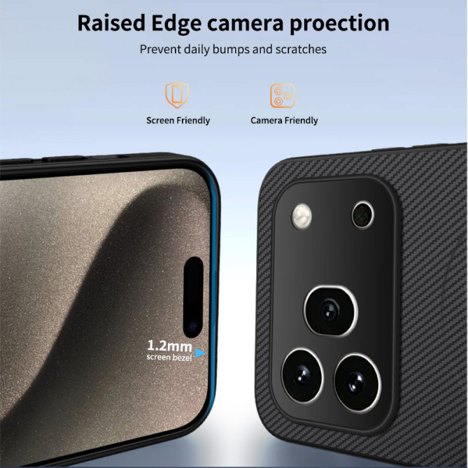 Coque Honor 600 Pro fibre carbone magnétique RAXON