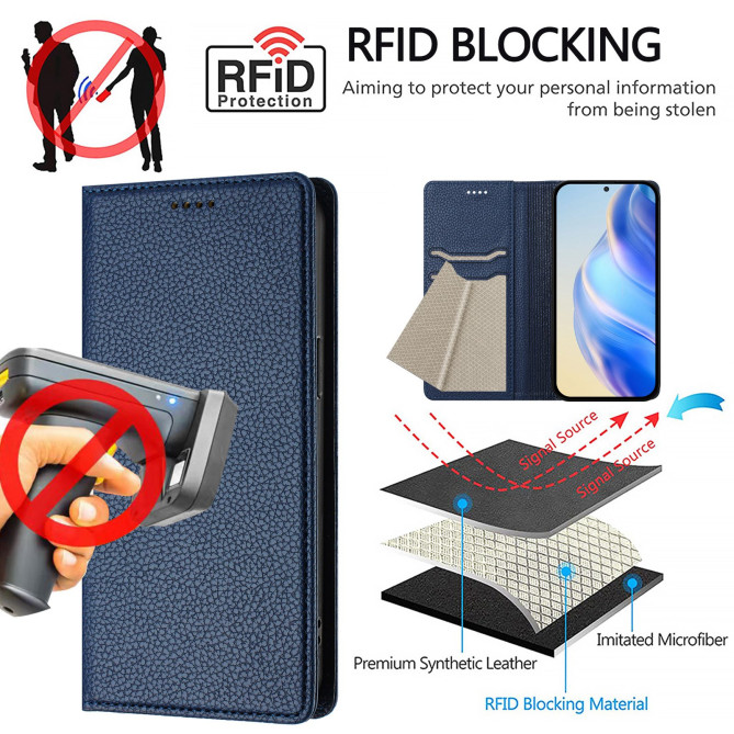 Housse Honor 600 Pro / 600 Portefeuille RFID