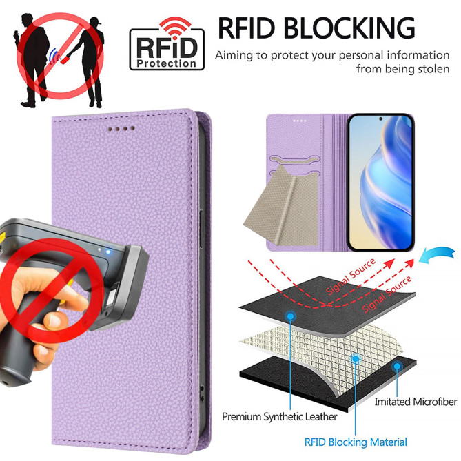 Housse Honor 600 Pro / 600 Portefeuille RFID
