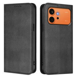 Housse Honor 600 Pro / 600 simili cuir rétro avec porte-cartes anti-RFID et support