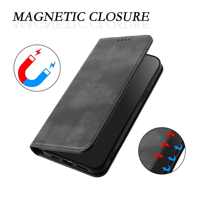 Housse Honor 600 Pro / 600 simili cuir rétro avec porte-cartes anti-RFID et support