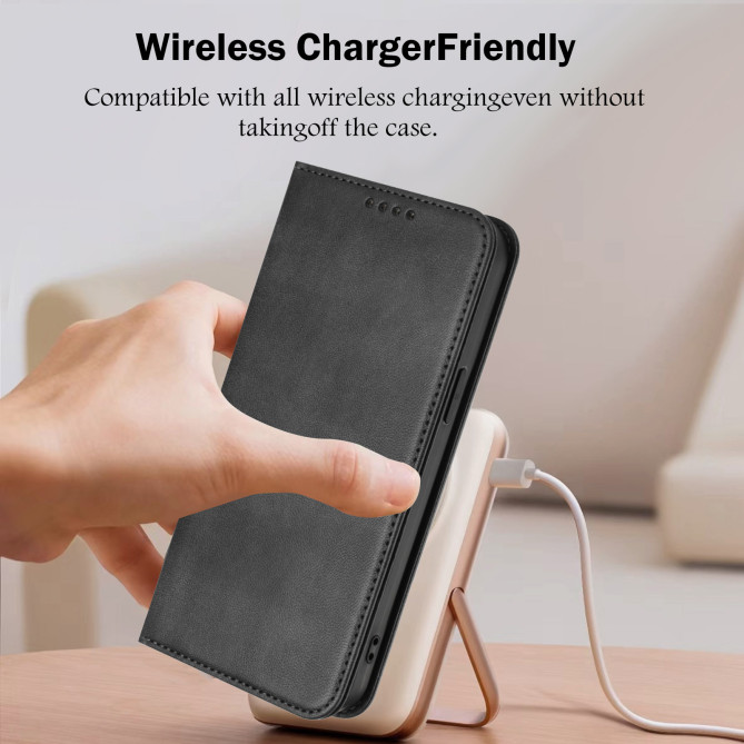 Housse Honor 600 Pro / 600 simili cuir rétro avec porte-cartes anti-RFID et support