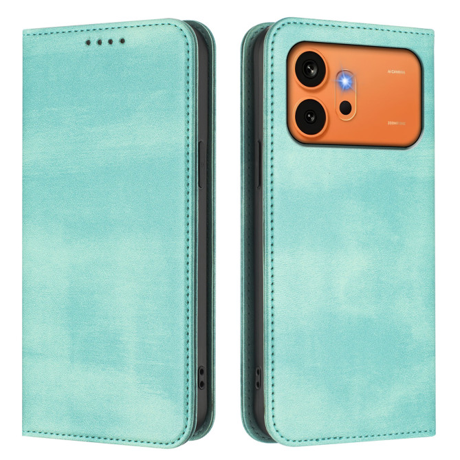 Housse Honor 600 Pro / 600 simili cuir rétro avec porte-cartes anti-RFID et support
