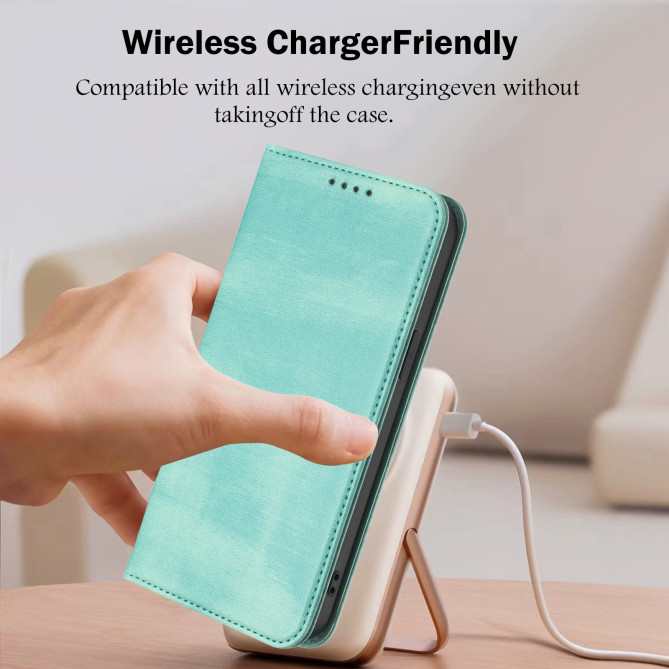 Housse Honor 600 Pro / 600 simili cuir rétro avec porte-cartes anti-RFID et support
