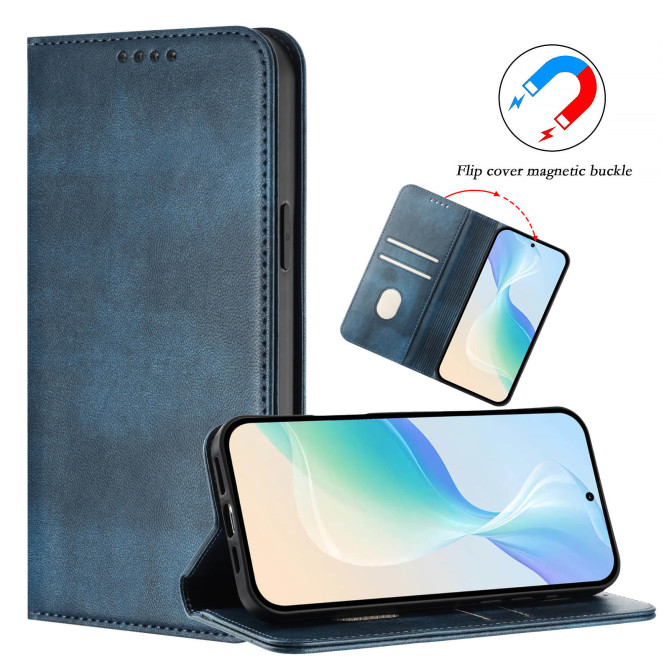 Housse Honor 600 Pro / 600 simili cuir rétro avec porte-cartes anti-RFID et support