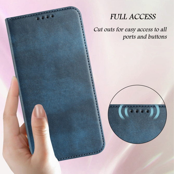 Housse Honor 600 Pro / 600 simili cuir rétro avec porte-cartes anti-RFID et support