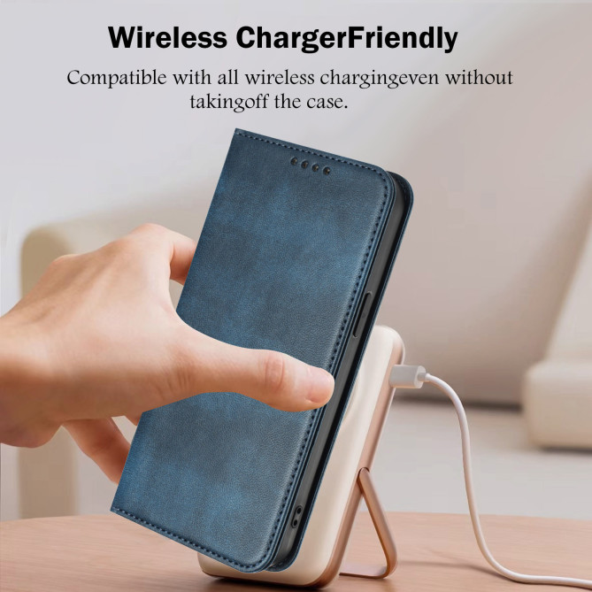 Housse Honor 600 Pro / 600 simili cuir rétro avec porte-cartes anti-RFID et support