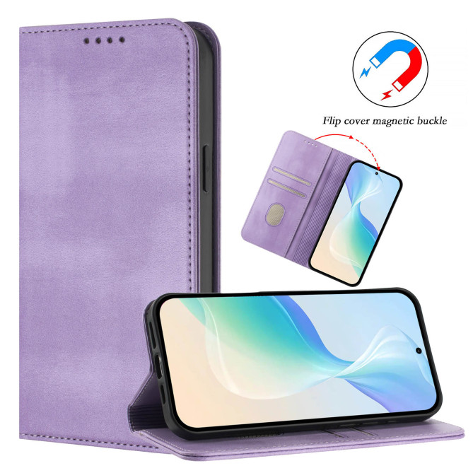 Housse Honor 600 Pro / 600 simili cuir rétro avec porte-cartes anti-RFID et support