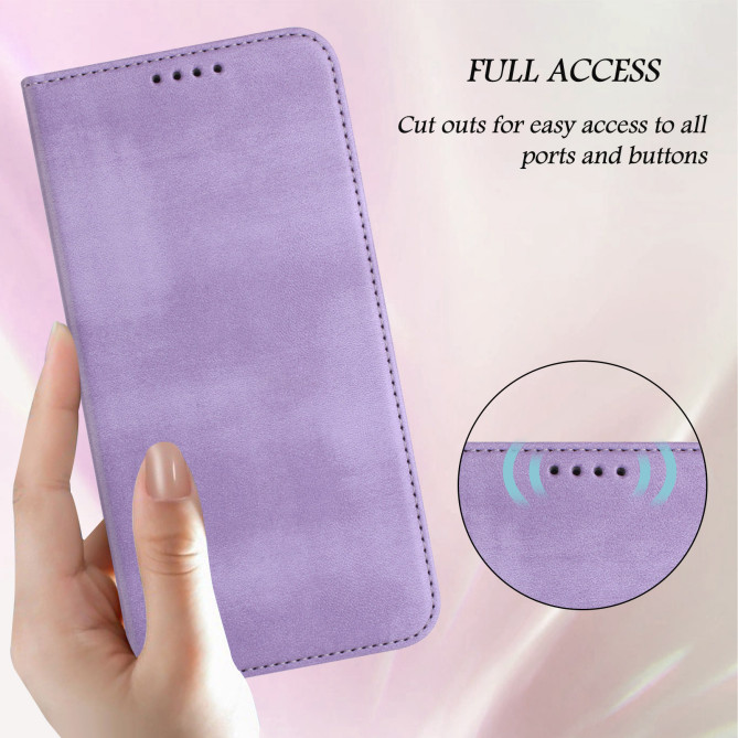 Housse Honor 600 Pro / 600 simili cuir rétro avec porte-cartes anti-RFID et support