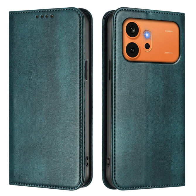 Housse Honor 600 Pro / 600 simili cuir rétro avec porte-cartes anti-RFID et support