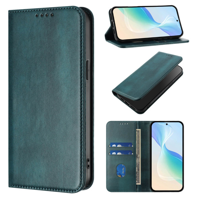 Housse Honor 600 Pro / 600 simili cuir rétro avec porte-cartes anti-RFID et support