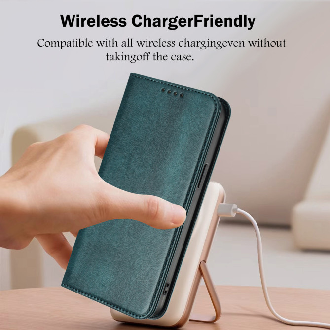 Housse Honor 600 Pro / 600 simili cuir rétro avec porte-cartes anti-RFID et support