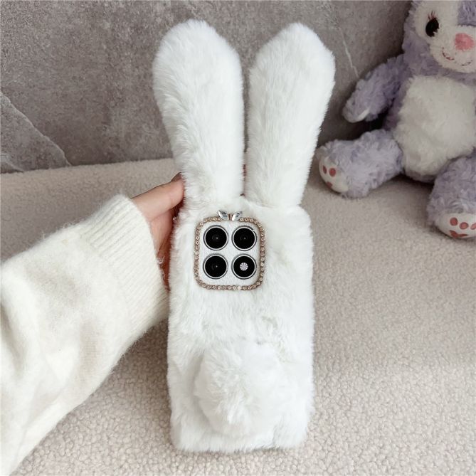 Coque Xiaomi 17 Lapin Fourrure 3D Strass