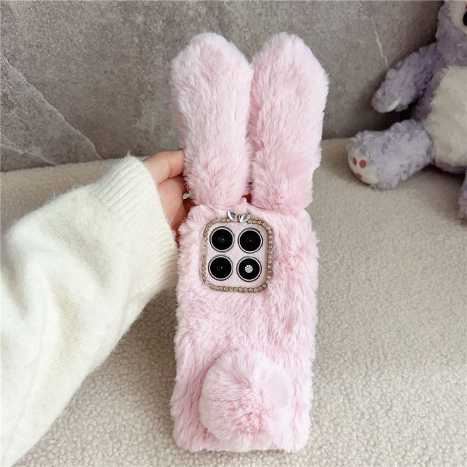 Coque Xiaomi 17 Lapin Fourrure 3D Strass