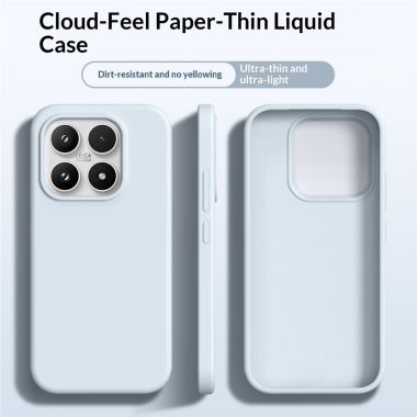 Coque Xiaomi 17 silicone liquide ultra fine avec doublure microfibre