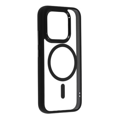 Coque Xiaomi 17 transparente avec contour couleur et anneau magnétique