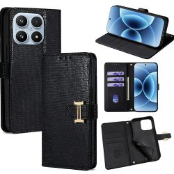Housse Xiaomi 17 simili cuir effet pailleté avec boucle métallique