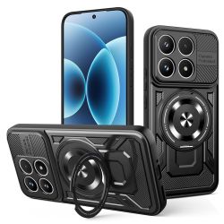 Coque Xiaomi 17 Carbone Anneau Rotatif Grade Militaire