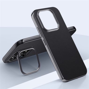 Coque Xiaomi 17 Simili Cuir Béquille Caméra Métal