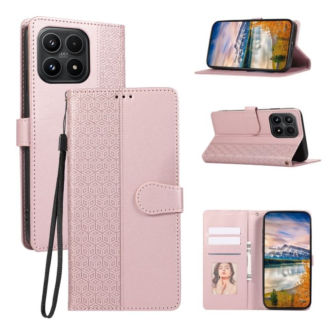 Étui Xiaomi 17 Hugo Simili Cuir Gaufré Dragonne