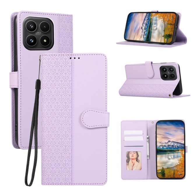 Étui Xiaomi 17 Hugo Simili Cuir Gaufré Dragonne