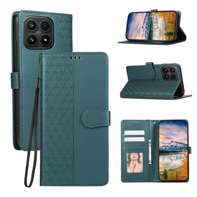 Étui Xiaomi 17 Hugo Simili Cuir Gaufré Dragonne