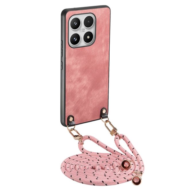 Coque Xiaomi 17 Passage Simili Cuir Cordon Bandoulière