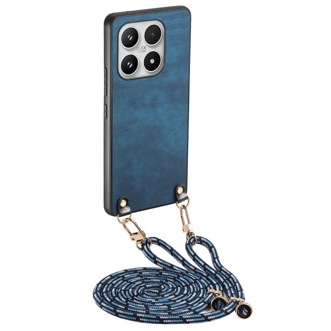 Coque Xiaomi 17 Passage Simili Cuir Cordon Bandoulière