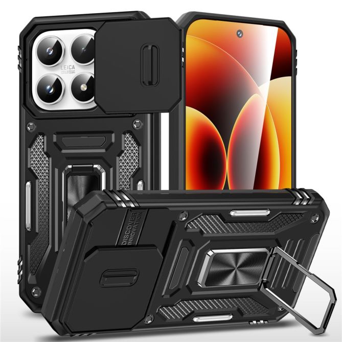 Coque Xiaomi 17 Cuirasse Anneau Cache Caméra