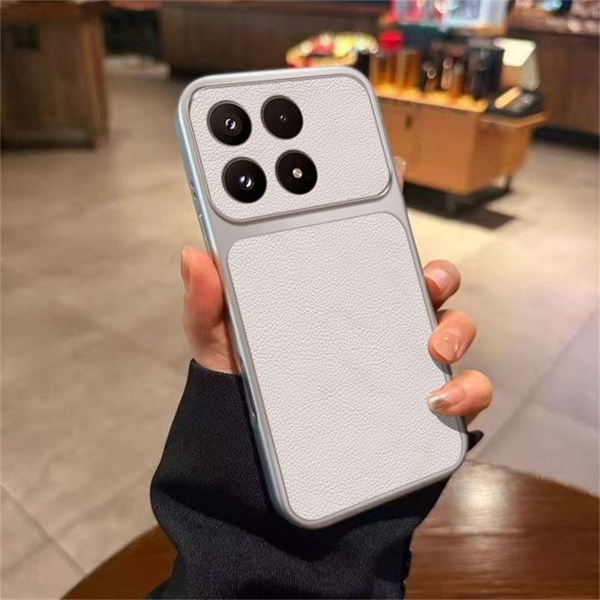 Coque Xiaomi 17 Effet Cuir Litchi Bicolore